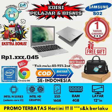 [S02] Laptop SAMSUNG OS Chrome RAM 4GB SSD Slim Tipis Ringan / Laptop SAMSUNG Chromebook LAYAR 12"in