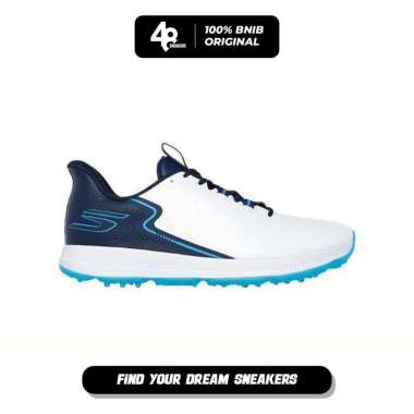 Sepatu Golf Pria Skechers Go Elite 6 - White/Navy (214130WNV) Original 46
