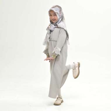 Rabbani - Dresslim Gamis Sarimbit Anak Perempuan Sarang Asmalaya Exclusive 3-4y 201 Grey