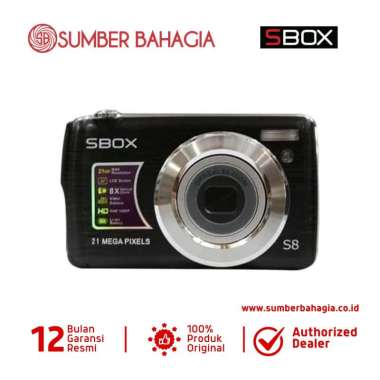 Sumber Bahagia - SBOX S8 21MP full hd Digital Camera black