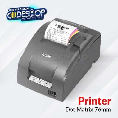 Printer Dot Matrix Epson TMU-220IID Manual Cutter Cetak Kertas Kasir Struk Rangkap USB