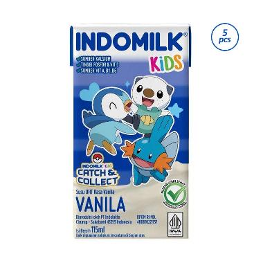 Promo Harga Indomilk Susu UHT Kids Vanila 115 ml - Blibli