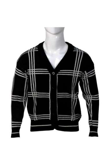 Rajut Cardigan Mingyu (UNISEX) Hitam