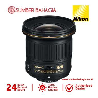 Sumber Bahagia - Nikon AF-S NIKKOR 20mm f/1.8G ED Lensa Kamera NEW