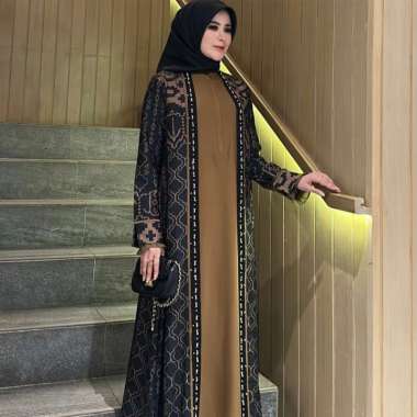 Nadeea Kirana Series Dress Dewasa - Coklat/Brown Mahogany L