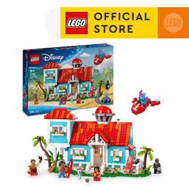 LEGO Disney 43268 Lilo and Stitch Beach House (834 Pieces), Building Block, Toys, Bricks