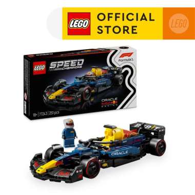 LEGO Speed Champions 77243 Oracle Red Bull Racing RB20 F1 Race Car (251 Pieces) Mainan Susunan Balok (18 Tahun+)