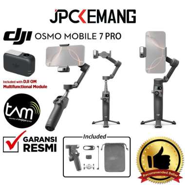 JPC KEMANG DJI Osmo Mobile 7 Basic / 7P Pro Gimbal Stabilizer Smartphone HP DJI OM 7 OM7 GARANSI RES