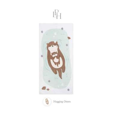 Little Palmerhaus - Little Terry Towel Handuk Mandi ukuran 50 x 100 cm - Hugging Otters