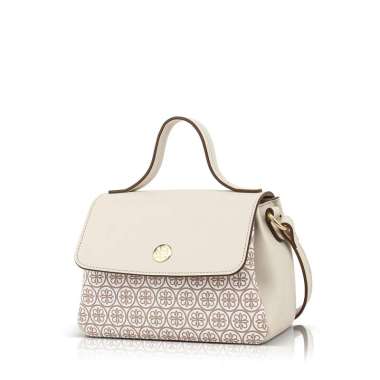 Tas Wanita Les Catino Eoria Daisy Flap Top Handle - Warm Taupe/Moonbeam