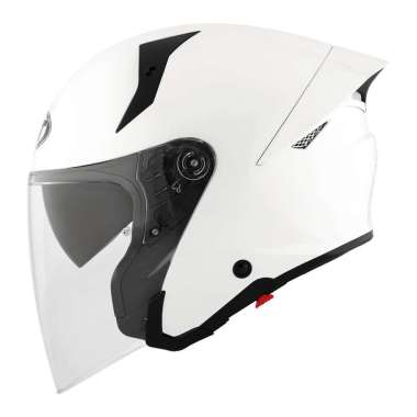 KYT TTR JET HALF FACE SOLID SERIES L WHITE