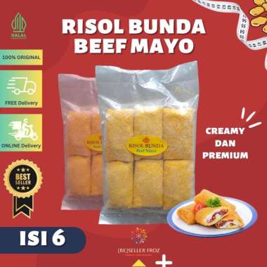 RISOL BUNDA BEEF MAYO AYAM SUWIR| RISOL MAYO PEDAS | RISOL AYAM SUWIR| RISOL FROZEN ISI 6 | RISOLES 