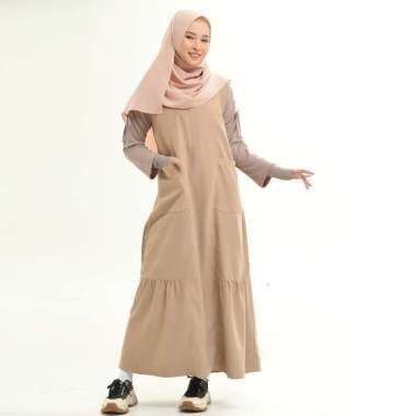 Rabbani - Gamis Dress Muslim Dewasa Dresslim Dara Lumina Exclusive L 389 Mocca