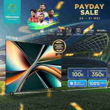 Hisense 65 inch - 65U6Q - 4K Vidaa TV - Dolby Vision Atmos - Mini LED