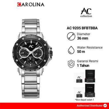 Jam Tangan Wanita Alexandre Christie AC 9205 BFBTBBA Black Dial Stainless Steel Strap