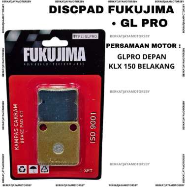 DISCPAD DISPED BRAKE PAD KAMPAS REM DEPAN GL PRO BELAKANG KLX 150 DISPAD FUKUJIMA