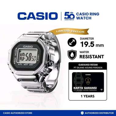 CASIO WATCH 50TH ANNIVERSARY CASIO RING WATCH CRW-001-1DR
