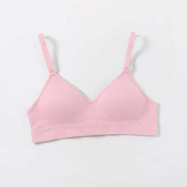 Young Curves Bra Vest Lovely Cotton Rib Vest C02-100175 L Pink