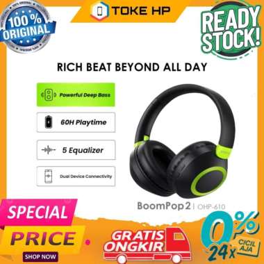 ORAIMO BOOMPOP 2 WIRELESS BLUETOOTH V5.3 60H PLAYTIME COLOURFUL HEADPHONE FAST CHARGING ENC HEADSET