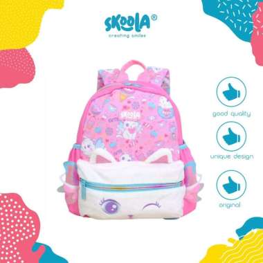 Skoola Tas Sekolah Anak PAUD Perempuan Ransel Lucu Cat Bunny - Teeny TEENY BUNNY