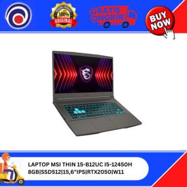 LAPTOP MSI THIN GF63 I5-12450H|8GB|SSD512|15,6"IPS|RTX2050|W11