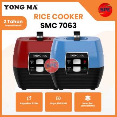 RICE COOKER / MAGIC COM YONG MA KAPASITAS 2 LITER SMC 7063 / SMC7063 GARANSI RESMI (MEDAN)