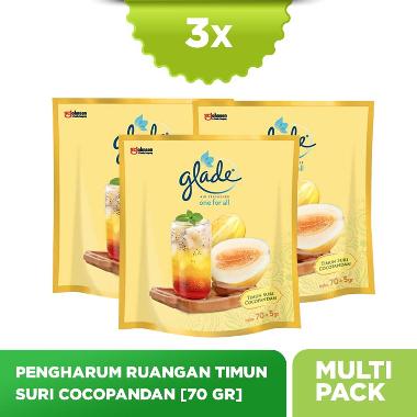 Glade One For All Pengharum Ruangan Timun Suri Cocopandan [70 gr] isi 3 Pcs