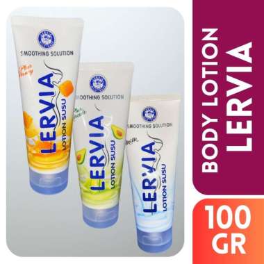 Lervia body lotion susu 100ml murah lembut avocado