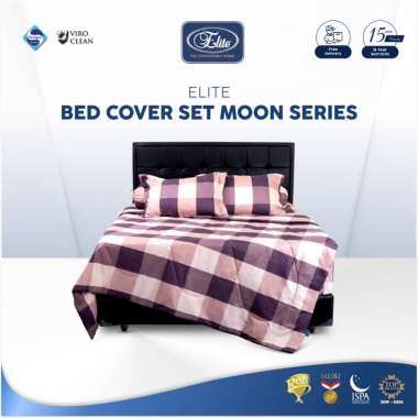 ELITE BED COVER + SPREI SET MOTIF AESTHETIC MOON SERIES / Bedcover + Sprei Katun Signature Premium H