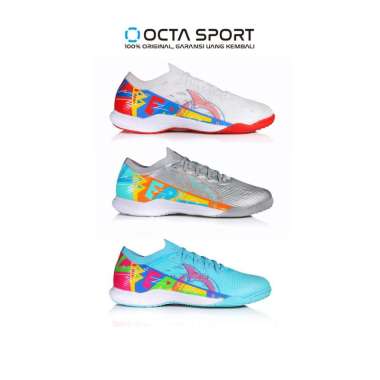 SEPATU FUTSAL ORTUSEIGHT CATALYST LIBERTE V4 IN 44 Silver Aqua