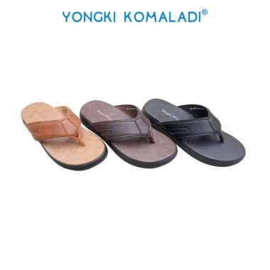 YONGKI KOMALADI FREDDY SANDAL PRIA OL-ECC457-24 40 Camel