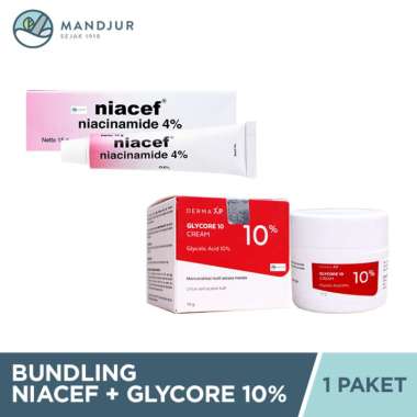 Bundling Niacef + Glycore 10% - Kulit Cerah Bebas Jerawat