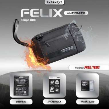 EVERNEXT - CLUTCH BAG PRIA WATERPROOF TAS SELEMPANG PRIA ANTI AIR SLING BAG FELIX 2.0 MULTIFUNGSI 3I
