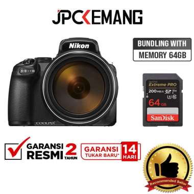 JPC KEMANG Nikon COOLPIX P1100 Digital Camera Nikon P 1100 GARANSI RESMI with Memory 64GB