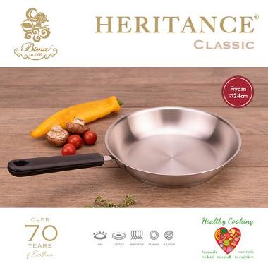 Bima Heritance Classic Fry Pan, Inox Premium BP1208 24 cm
