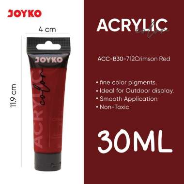 JOYKO Cat Akrilik Acrylic Color ACC-B30 30ML Crimson Red