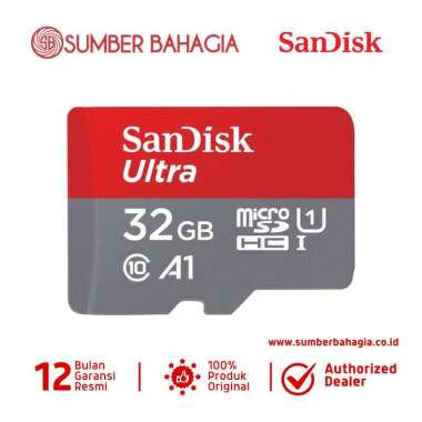 Sumber Bahagia - SanDisk ultra Micro SDHC UHS-1 32GB/120 Memory Card