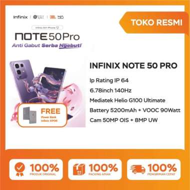 Infinix Note 50 Pro 8/256GB Garansi Resmi FREE MAGSAFE XP06 Black