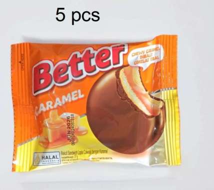 Roma Better all varian 5 pcs better Caramel NEW Sandwich Better Vanila Renceng Caramel