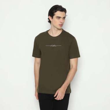 RBJ T-Shirt Cotton Pria 43051 Army Green L