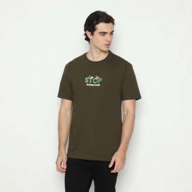 RBJ T-Shirt Cotton Pria 43055 Army Green M