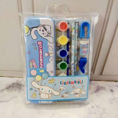 PAKET SET ALAT TULIS 7in1 LABUBU KUROMI CINNAMOROLL MELODY 9926//STASIONERY SET Cinnamoroll