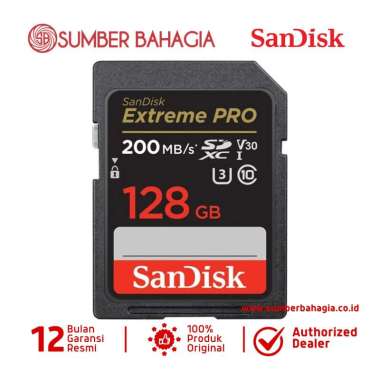 Sumber Bahagia - SanDisk 128GB Extreme PRO UHS-I SDXC Memory Card