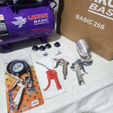 Mesin Kompresor Lakoni Basic 25S oilless Paket H