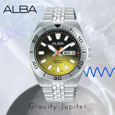 Alba New Model Gravity Collection Gradation 42 mm AV3577X1 Original Jam Tangan Pria Jupiter