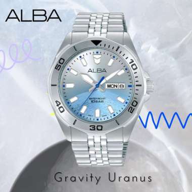 Alba New Model Gravity Collection Gradation 42 mm AV3577X1 Original Jam Tangan Pria Uranus