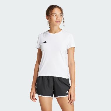adidas Women Running T-Shirt Adizero Essentials Baju Lari Wanita [IN1173] A/L White