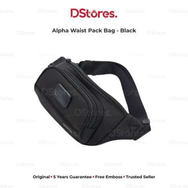 TUMI Tas Pinggang Alpha Waist Pack Bag - Black