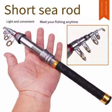 Joran Pancing Antena Teleskopik Mini Portable Rod Spining Telescopic 1.8M