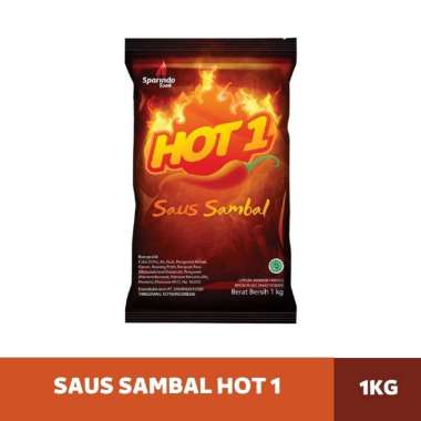 Hot 1 Saus Sambal Hot1 Saos Pedas Cabai 1 kg hot 1 sachet Sambal1kg